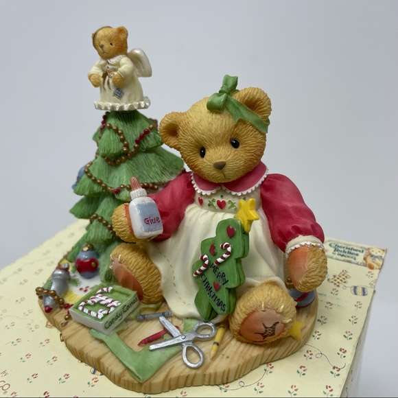 1997 Cherished Teddies 310735A Lynn “ Girl with Christmas Tree - Picture 3 of 12
